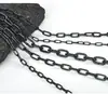 Corrente de Corrimão Preta Anti-Ferrugem, Corrente de Ferro Espessada, Corrente Antifurto para Cerca Externa, Resistente à Corrosão, Resistente às Intempéries, Antiescalada