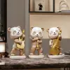 Enfeites Criativos de Panda para Mesa de Escritório Sala de Estar Gabinete de TV Entrada Gabinete de Vinho Gabinete de Sapatos Decoração de Mesa Presente de Inauguração