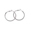 Brincos Grandes de Prata 925 para Mulheres, Brincos de Luxo Leve e Sofisticados com Senso de Design, Brincos de Argola de Nicho, Brincos Pendentes Exagerados, Brincos de Argola Simples