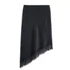 Comercio Exterior Wholesale Estilo Nuevo Otoño 2025 Europeo y Americano Falda con Textura de Encaje y Satén de Seda 4772518