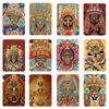 Thangka Tendencia Nacional Arte Cultura Rectangular Cristal Vidrio Pintura Thangka Zakiram Pasado y Presente Magnético Suave Imán para Refrigerador