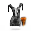 Body de Renda Vazado Noturno Sexy Transparente Bodycon Rede Lingerie Roupa Íntima Quente Erótica para Mulheres 9026