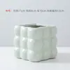 Nuevo macetero cuadrado de cerámica estilo chino, simple y lujoso con un toque de alta gama, adecuado para plantas verdes de interior y plantas en maceta, una pieza decorativa para balcón y sala de estar