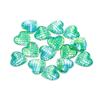 Venda Quente Transfronteiriça em estoque 16mm Formato de Coração Amor Peixe Escama Fundo Plano Resina Ecológica Diamante Cor Diamante AB Acessórios para Joias