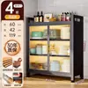 Aparador de Cocina de Piso para el Hogar Gabinete a Prueba de Polvo Gabinete de Almacenamiento Estante de Almacenamiento de Múltiples Niveles Gabinete de Almacenamiento Multifuncional para Microondas