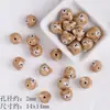 Cuentas de Animales Pintadas a Mano de Alta Temperatura Marrones Cuentas de Cerámica Cuentas Sueltas Material para Hacer Pulseras DIY Hechas a Mano Cuentas de Cerámica