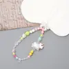 Cadena para Teléfono Móvil Yilian con Lazo Nuevo Funda de Teléfono Móvil con Cuentas de Colores Correa Corta Linda Decoración de Bolso Colgante para Mujeres