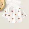 Roupas para Recém-Nascidos Roupas Meio Costas para Bebê Estilo Quente Outono e Inverno Roupa Íntima para Bebê Roupa de Baixo Manga Longa para Bebê