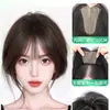Peluca Yuan Yang [No Necesita Pinzas para el Cabello] Flequillo Postizo para Mujeres, Peluca Esponjosa Invisible Sin Costuras de Alta Corona con Cinta Mágica