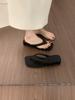 Chanclas de Clip-in con Plataforma Gruesa Estilo Hada Famoso de Internet Combinan con Todo No Cansan el Pie Cuña Pequeña Estilo Francés Hermosas Chanclas para Mujer en Verano