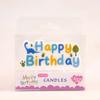 Velas de Letras de Cumpleaños Creativas en Inglés Nuevas Velas de Placa de Letras Creativas para Decoración de Pastel Coloridas de Dibujos Animados