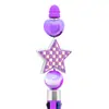 Corazón de Estrella Transfronterizo Pegamento Suave de PVC Cuentas Sueltas Cuentas de Enfoque Accesorios Accesorios para Bolígrafos de Cuentas Cuentas Extraíbles Cuentas