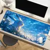 Mouse pad de jogo Pokemon, tapete de mesa para teclado, mouse pad estilo e-sports, mouse pad estendido com borda travada, atacado do fabricante