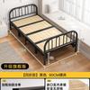 Cama plegable cama individual 1 m 2 hogar cama simple adulto habitación de alquiler 1 M 5 dormitorio cama de hierro cama doble de marcha