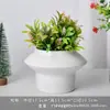 Vaso de Porcelana Branca de Dehua Vaso para Flores Suculentas Branco Puro Moderno Jardinagem Doméstica Cerâmica Vaso Pequeno Simples Transfronteiriço Vaso Pequeno para Plantio de Suculentas