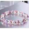 2020 Pulseira DIY Colorida Criativa de Borboleta com Cristal Falso Feminina Colorida Brilhante Cordão de Mão Coreano Doce Atacado