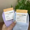 Calcetines de Algodón para Mujer de Primavera Temprana Color Sólido con Volantes de Longitud Media Importados de Dongdaemun Kikiya Corea Venta al por Mayor