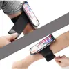 Soporte de Brazalete Giratorio para Teléfono Móvil, Correa de Muñeca, Soporte para Teléfono Móvil para Deportes de Carrera, Llevar Comida, Soporte para Conducir, Correa de Brazo de Silicona para Teléfono Móvil