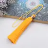 Borla de seda de hielo borla accesorios DIY nudo chino marcapáginas bolsita cordón para ventilador de coche decoraciones de borla