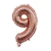 Globos de Papel de Aluminio de 16 Pulgadas, Números Dorados Rosados 0-9, Letras A-Z, Globos para Fiesta de Cumpleaños, Suministros, Decoración, Arreglo