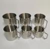Taza de Café Estilo Camping con Asa Plegable de Doble Línea de Acero Inoxidable Personalizada Juego de Tazas Estilo Camping para Exterior Taza de Camping