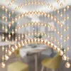 Cortina de cuentas de cristal para dormitorio feng shui cortina de puerta cortina de partición de baño semitransparente Cortina para sala de estar de Hong home estilo nuevo Dao Feng