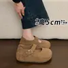 Zapatos Birkenstock de suela gruesa para aumentar la altura para mujer, nuevo estilo de verano, zapatos Mary Jane lindos y peculiares, mocasines, mocasines bajos y zapatos de una sola tira