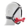 Fabricantes comércio exterior brinquedos sexuais chicote em forma de arreio silicone osso de cachorro plug de boca plug de boca abridor de boca brinquedos masculinos e femininos