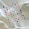 Pegatinas para uñas de estrella de cinco puntas de dopamina color simple Joker ultradelgadas sin costuras planas adhesivo trasero para uñas pegatinas al por mayor