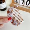 Xinzhimeng Joyería Japonesa y Coreana Simple Textura de Mármol Ácido Acético Forma de U Peine para el Cabello Accesorios para el Cabello de Niña Peine Portátil