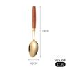 Nuevo Estilo Mango de Madera de Sapele Acero Inoxidable 304 Cuchillo, Tenedor y Cuchara Juego de Cubiertos, Estilo Retro Japonés Juego de Cuatro Piezas, Estilo Ins Venta al por Mayor
