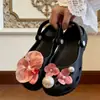 Diademas para zapatos de zuecos de ballet para mujer, florales DIY, perla, mariposa linda, oso, cadena, hebilla de zapato de gato, accesorios al por mayor