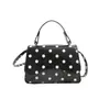 Bolso Pequeño Cuadrado Casual de Moda 2026 Otoño Nuevo Elegante Moderno Bolso de Hombro Único Cruzado Mini de Lunares para Mujer