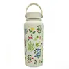 Termo portátil de acero inoxidable en color macarrón, botella de agua deportiva conveniente para exteriores, hervidor espacial de gran capacidad