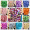 Comercio Exterior Ágata de Colores Accesorios para Joyería DIY Ágata Rayada Semiacabada Piedra Natural Cubo de Azúcar Joyería