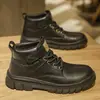 Botas Martin de estilo británico retro, versátiles, nueva colección de otoño, para hombre, de alta calidad, para exteriores, antideslizantes y resistentes al desgaste, botas de trabajo