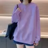 Sudadera con Capucha Casual de Manga Larga Blanca para Mujer 2026 Primavera Otoño Nuevo Estilo Perezoso Holgada de Longitud Media Chaqueta Casual