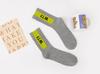 Calcetines Personalizados Primavera y Otoño para Mujer Calcetines Bordados de Dibujos Animados Tendencia de Letras Calcetines Deportivos Calcetines para Estudiantes
