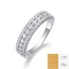 Anillo de Plata 925 de Alta Gama, Elegante, Lujo Ligero, Nuevo Modelo de Comercio Transfronterizo, Anillo de Moissanita para Mujer, Diseño de Nicho, En Stock
