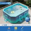 Collar de Lectura Inflable Piscina Infantil para Nadar Soporte No Inflable para el Hogar Plegable para Exteriores Engrosado Tobogán para Bebés Piscina Familiar