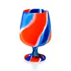 Copo de Vinho Tinto de Silicone para Restaurante Copo de Água Portátil para Exterior Vinho Estrangeiro Copo de Vinho de Pé Alto Copo de Vinho para Puxar Bar Logotipo Impresso