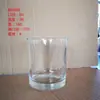 Em estoque Espessado Transparente Vidro Vela Aromaterapia Vidro Castiçal Copo Quarto Ornamentos Domésticos Castiçal Copo de Vidro