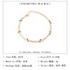 Pulsera de Grillete de Cuentas de Cobre Multicapa de Moda para Fotografía Callejera de Joyería Transfronteriza de Comercio Exterior Europeo y Americano de Doble Uso para Mujer Accesorios Superpuestos