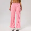 Nuevos Pantalones Rectos de Correr Estilo Americano para Mujer, Pantalones Casuales Sueltos de Pierna Ancha de Cintura Alta Adelgazantes para Entrenamiento al Aire Libre y Fitness