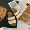 Pantuflas peludas de suela plana para mujer para otoño y verano 2026, elegantes y a la moda, modelo nuevo, pantuflas de algodón afelpado extremadamente bonitas