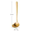 Cuchara Coladora de Acero Inoxidable 304 Dorada plateada Martillado Concha de Sopa Cuchara Cuchara para Fondue Mango Largo Comercial