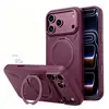 Adecuado para iPhone 17 Pro Max, funda de teléfono con soporte magnético giratorio, funda protectora para Apple 18 Pro