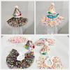 Atuendo de Cumpleaños para Mascota Lunares Encaje Babero Accesorios para Gato y Perro Collar Sombrero Disfraz para Fiesta de Fotos Estilo Lindo