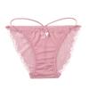 Suministro Transfronterizo de Ropa Interior Sexy de Moda Europea y Americana, Tirantes Finos de Encaje Semitransparente, Hueca Pura Deseo Lazo Ropa Interior Sin Costuras