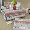 Conjunto de Colcha/Capa de Edredom Estilo Coreano Dupla Face 100% Algodão Conjunto de Três Peças Lavável à Máquina Acolchoado Enchido Lençol Antiderrapante Capa para Tatami Kang